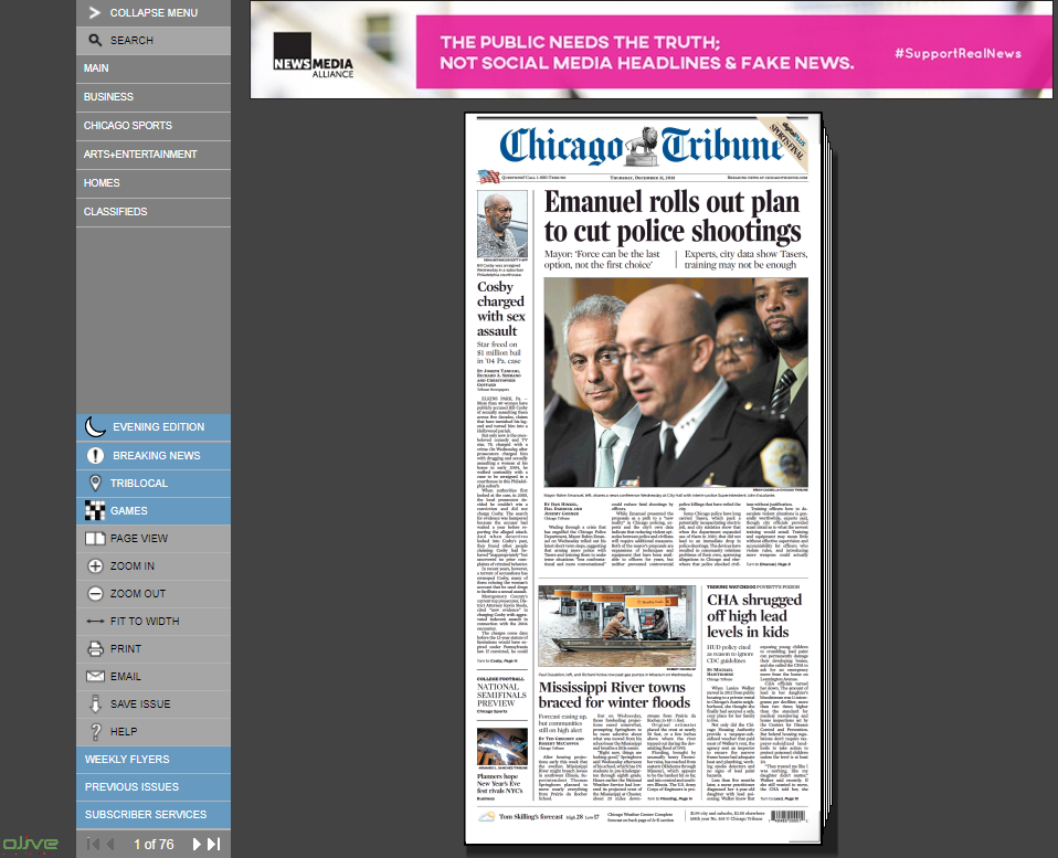 Chicago Tribune Digital Edition