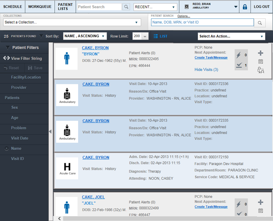 Paragon Clinician Hub